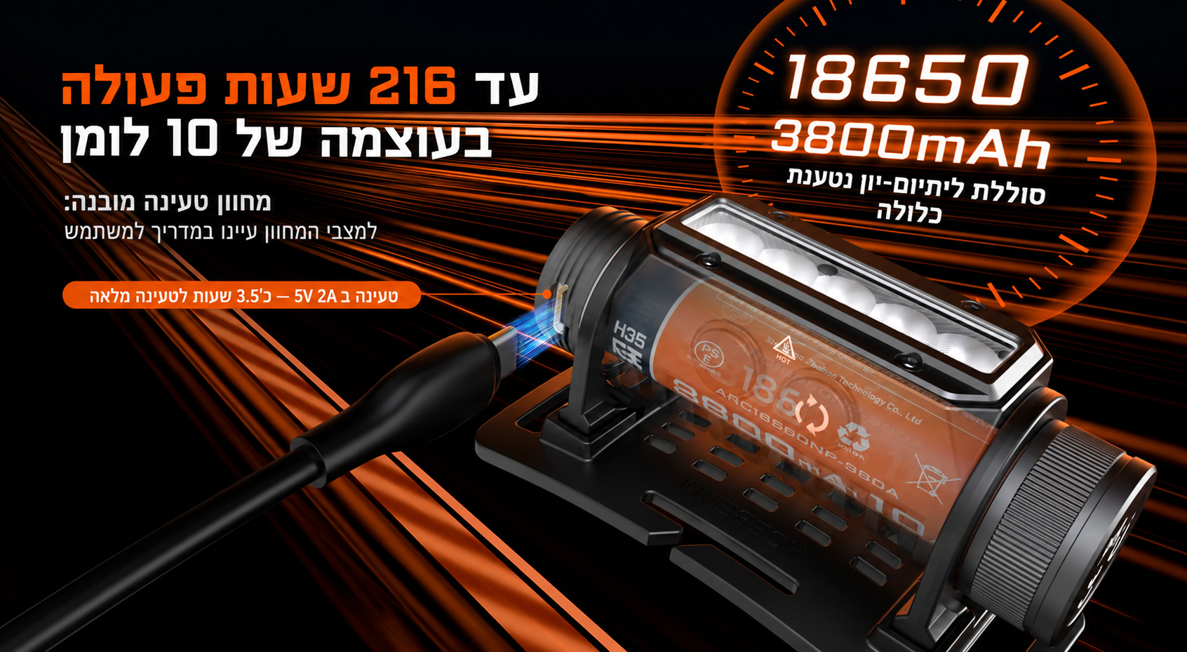 H35 – טעינה וזמן פעולה – בעברית