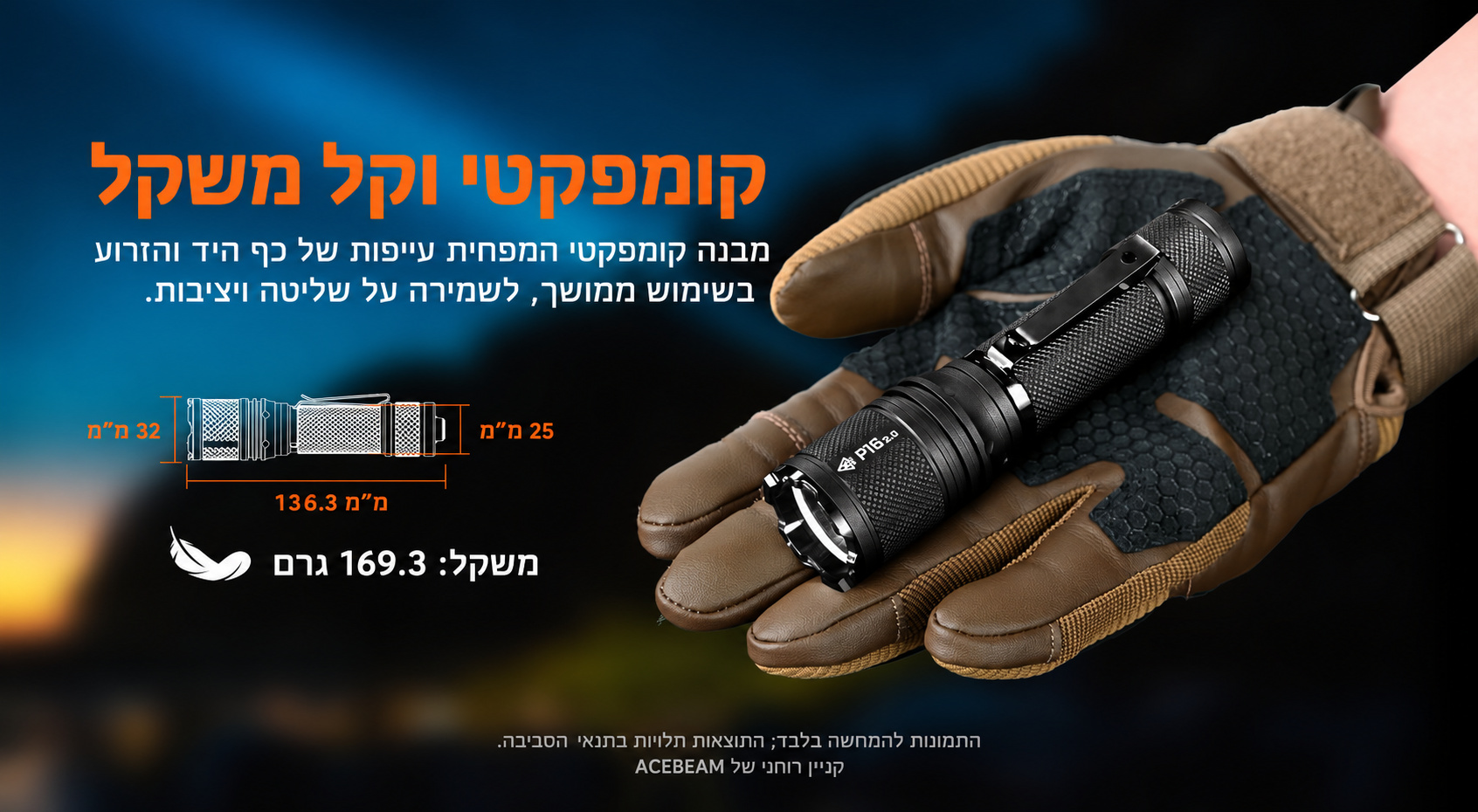 P16 2.0 – מידות ומשקל – בעברית