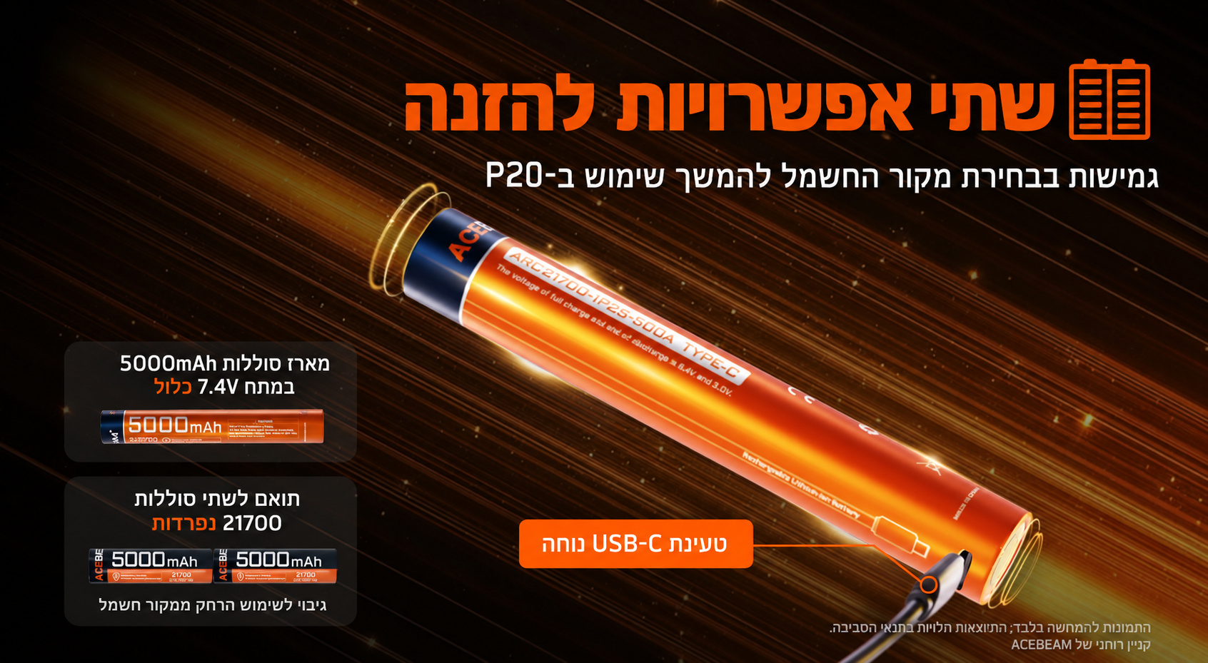 P20 – סוללות וטעינה – בעברית