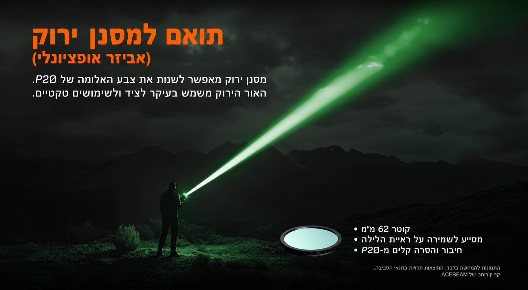 P20 – מסנן ירוק אופציונלי – בעברית