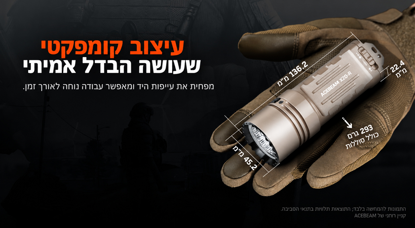 X20 – מידות ומשקל – בעברית