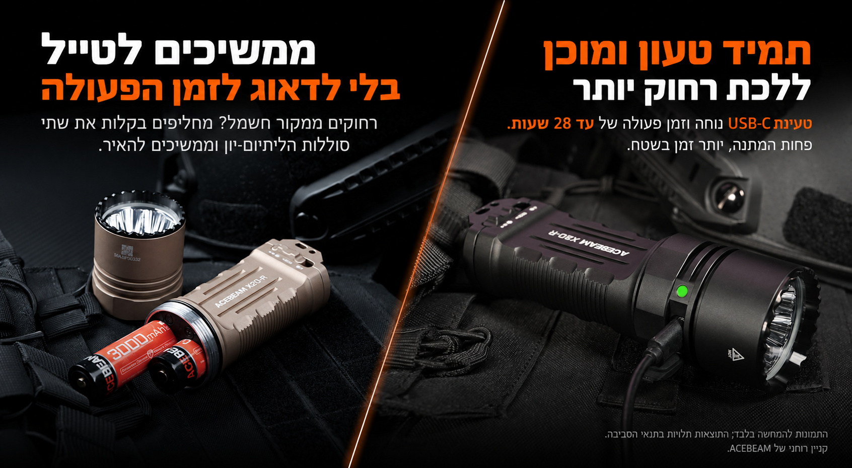 X20 – טעינה וסוללות – בעברית