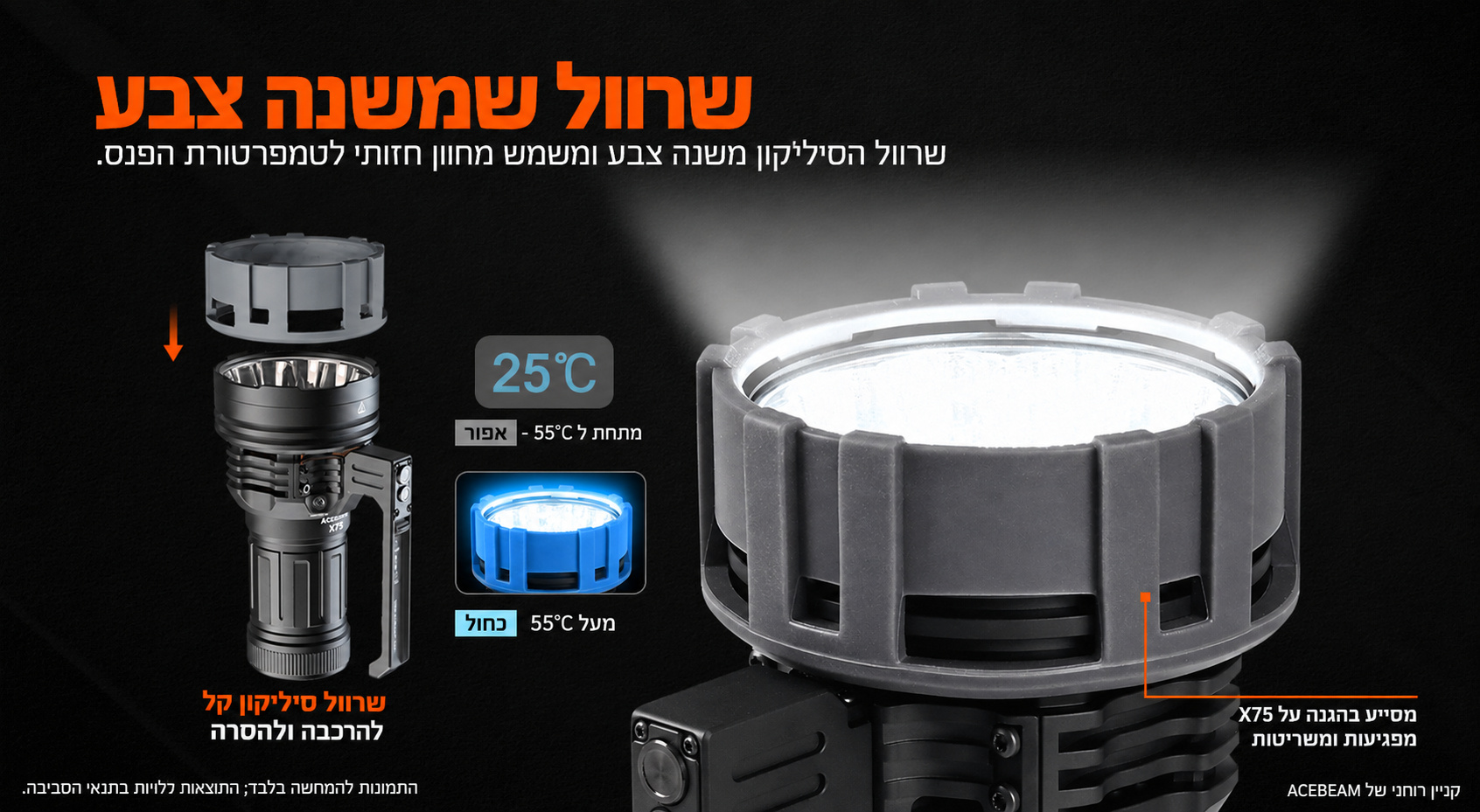 X75 – שרוול משנה צבע – בעברית